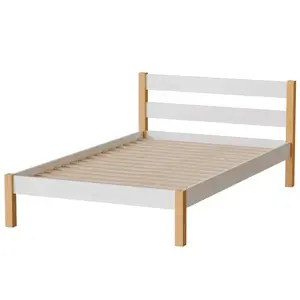 Posteľ Inka 120 Biela/Prírodný Dub vyobraziť