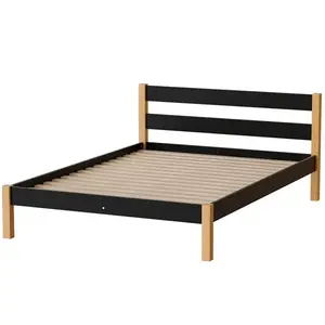 Posteľ Inka 140 Čierna/Prírodný Dub vyobraziť