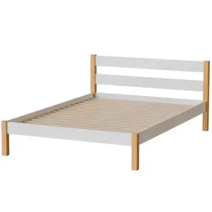 Posteľ Inka 140 Biela/Prírodný Dub vyobraziť