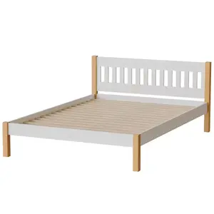 Posteľ Gaja 140 Biela/Prírodný Dub vyobraziť