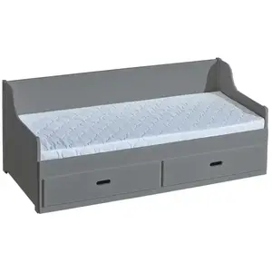 Posteľ Szymon 80x200 Borovica/Antracyt vyobraziť