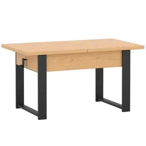 Zdvíhací stolík Hugo Bookmatch/Čierna vyobraziť