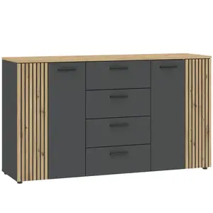 Komoda Karo Front Antracit/Artisan vyobraziť