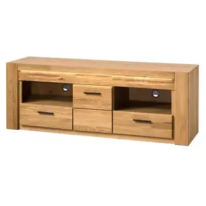 Tv Stolík Velvet 25 1d 2s Masívny Dub Prírodný Olej vyobraziť