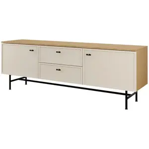 TV stolík Elora 10 Dub Jarná/Macadamia vyobraziť