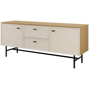 TV stolík Elora 12 Dub Jarný/Macadamia vyobraziť