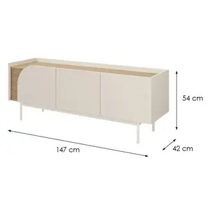TV stolík Carmen 10 Macadamia/Dub Jarný vyobraziť
