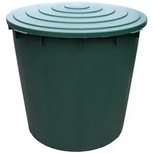 Barel s ventilom a vekom plastový zelený 500L vyobraziť