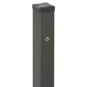 Stĺpik k bráne s nitovacou maticou 70x70 mm x 2 m ZN+RAL7016 štruktúra vyobraziť