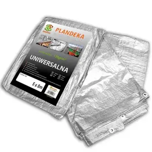 Plachta zosilnená silver 5 x 8 m, 120 g vyobraziť
