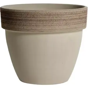 Kvetináč Palladio Vulcano keramický šedý d30 cm vyobraziť