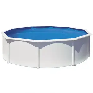 Biely okrúhly oceľový bazén FIDJI 4.6X1.2M KIT460ECO GRE vyobraziť