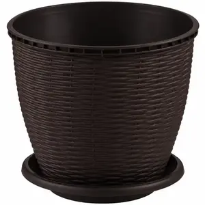 Kvetináč rattan 16L wenge vyobraziť