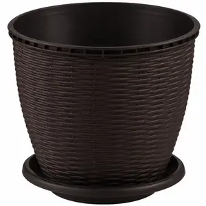 Kvetináč Rattan 9 L wenge vyobraziť