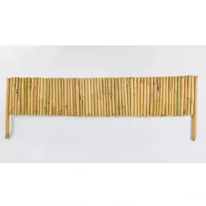 Záhradná palisáda Rollborder 30 cm x 1 m 2x noha 15 cm 16/20 mm bambus vyobraziť