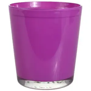 Obal na kvetináč sklenený Cyntia 13 cm ružový vyobraziť