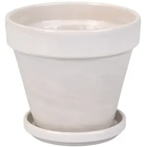 Kvetináč BLT lazúra granit 16 cm + podmiska 13 cm vyobraziť