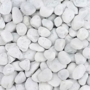 Ozdobný štrk biely mramor 40-60 mm 25 kg vyobraziť