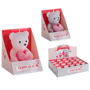 Sviečka Teddy Bear medvedík zdobená 63 g mom 20 ks vyobraziť