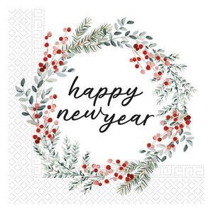 PROCOS Papierové obrúsky 33x33cm 3vrstvové new year vyobraziť