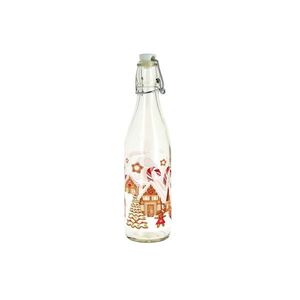 Sklenená fľaša s patentným uzáverom TORO 260ml perníčková dedinka vyobraziť