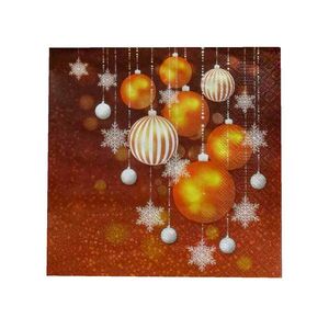 TORO OBRÚSKY VIANOČNÉ GULE ZLATÉ 3VRSTVOVÉ 33X33CM vyobraziť
