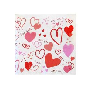 KITCHISIMO SRDCOVÉ OBRÚSKY 3-VRSTVOVÉ 33X33CM vyobraziť