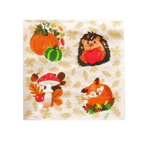 KITCHISIMO JESENNÉ HUBOVÉ OBRÚSKY 3-VRSTVOVÉ 33X33CM vyobraziť
