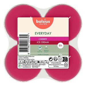 Bolsius SVÍČKY ČAJOVÉ MAXI CHERRY ICE CREAM, SADA 4KS vyobraziť