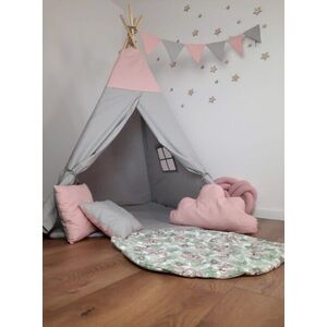 ArtTip Detský stan TIPOO Teepee | sivá/ružová vyobraziť