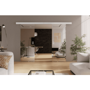KIER Posuvné dvere MIRROR DUO | biela 132 cm vyobraziť