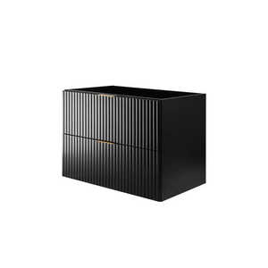 Elvisia Skrinka pod umývadlo FLOW Black 80 2S | 80 cm vyobraziť