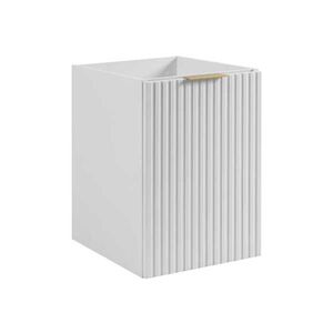 Elvisia Skrinka do kúpeľne FLOW White 40 1D s košom | 40 cm vyobraziť