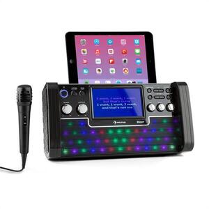 Auna DiscoFever Bluetooth karaoke zariadenie LED 7'' TFT displej CD USB vyobraziť