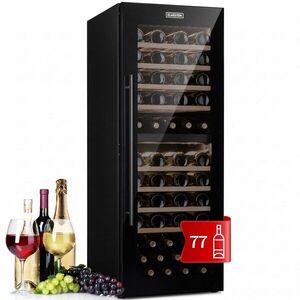 Klarstein Barossa 77 Duo, vinotéka, 191 l, 2 zóny, 77 fliaš, dotyková, LED, čierna vyobraziť