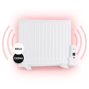 OneConcept Wallander, olejový radiátor, 600 W, termostat, olejové vyhrievanie, plochý dizajn, biely vyobraziť