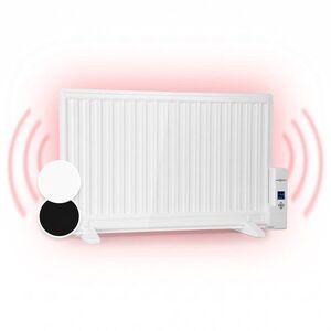 OneConcept Wallander, olejový radiátor, 800 W, termostat, olejové vyhrievanie, ultra plochý dizajn, biely vyobraziť
