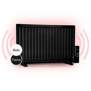 OneConcept Wallander, olejový radiátor, 800 W, termostat, olejové vyhrievanie, ultra plochý dizajn, čierny vyobraziť