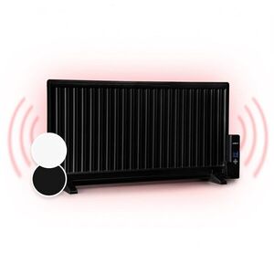 OneConcept Wallander, olejový radiátor, 1000 W, termostat, olejové vyhrievanie, plochý dizajn, čierny vyobraziť