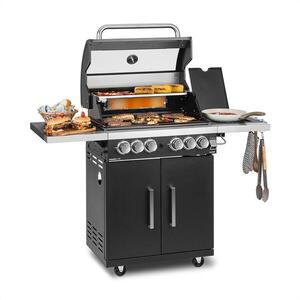Klarstein Tomahawk 4.2 SBG plynový gril 6 horákov 20, 7 kW 64x42 cm gril nerezová oceľ vyobraziť