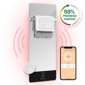 Klarstein Hot Spot Crystal Reflect Smart, infračervený ohrievač, 850 W, aplikácia, časovač, zrkadlo vyobraziť
