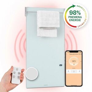 Klarstein Hot Spot Crystal Spotless Smart, infračervený ohrievač, 750 W, aplikácia, biely vyobraziť