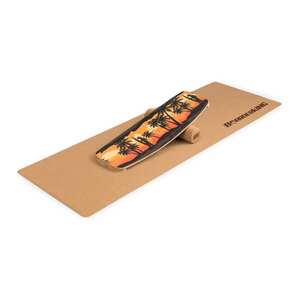 BoarderKING Indoorboard Curved, balančná doska, podložka, valec, drevo/korok vyobraziť