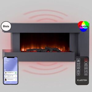 Klarstein Studio Light & Fire 2 Smart, krb, 1000/2000 W, MDF, WiFi Control vyobraziť