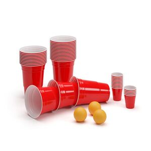 BeerCup Federer Ultimate Beer Pong párty balík, Red Cups, Shot Cups, vrátane loptičiek vyobraziť