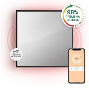 Klarstein La Palma 500 smart, infračervený ohrievač 2 v 1, 60 x 60 cm, 500 W, zrkadlová predná časť vyobraziť