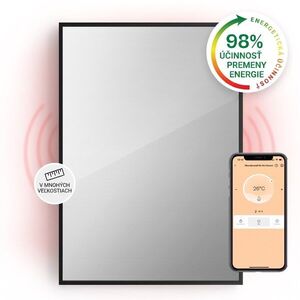 Klarstein La Palma 750 smart, infračervený ohrievač 2 v 1, 85 x 60 cm, 750W, zrkadlová predná časť vyobraziť