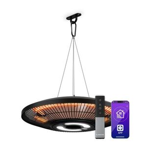 Klarstein LumiHeat infračervené stropné vykurovanie | 2000 W | 15 m² | LED svetlo | 42 cm x 42 cm vyobraziť