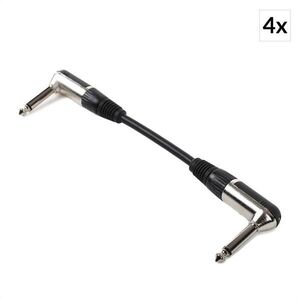 FrontStage patch kábel, sada štyroch káblov, 6, 35 mm jack, 15 cm, zahnuté konektory vyobraziť