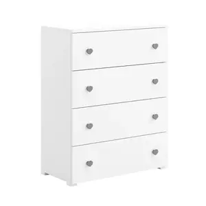 Dětská komoda Elzin 80 cm bílá/šedá vyobraziť